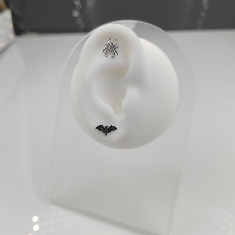 TOMIDES 1pcs G23 Titanium Flat Back Earrings Studs 16g F136 Implant Grade Titanium Labrets Press Fit Threadless Push In Dainty Cartilage Helix Conch Lobe Lip Tragus Piercing Jewelry - Image 5